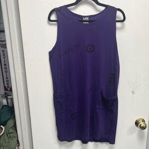 Purple Sleeveless Dress fish artistic